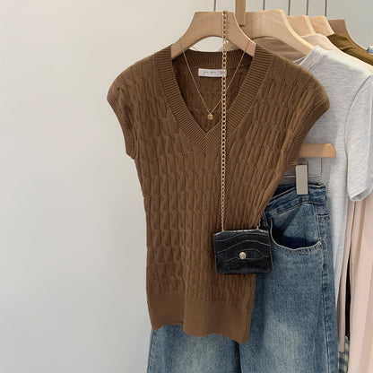 Women's Cable Knit Tank Top Vest