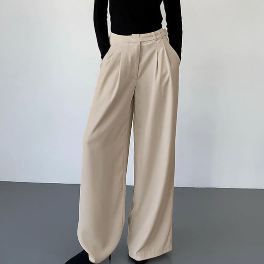 Ladies Loose Fit High Waisted Trousers - Nocini