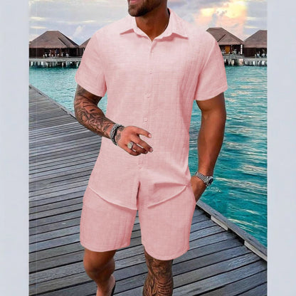 Men's Casual 2 Piece Set Soft Breathable Fabric