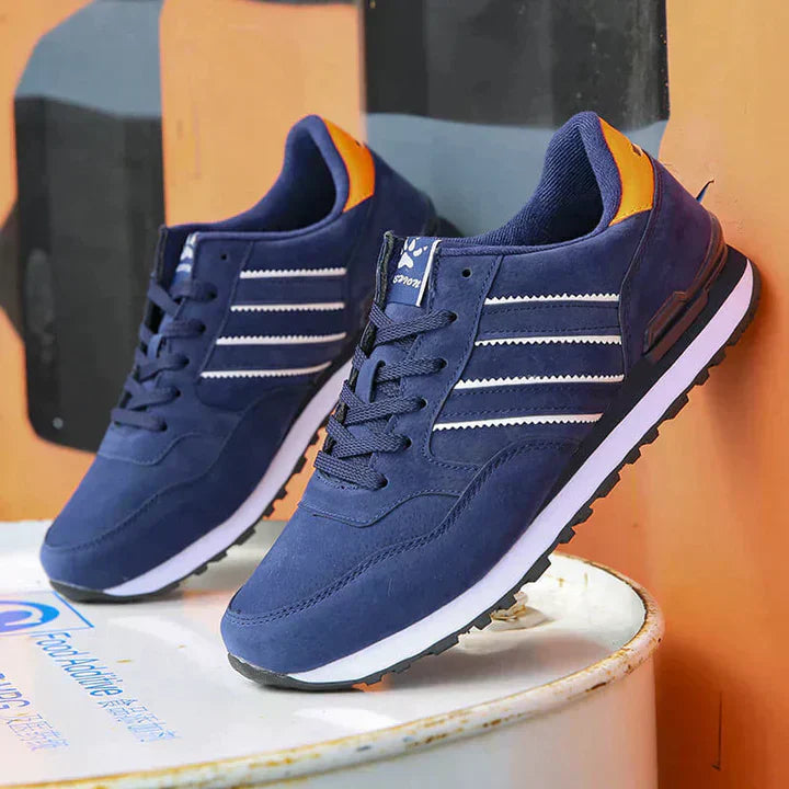 Men's Low Top Sneakers Comfortable Lace Up Shoes