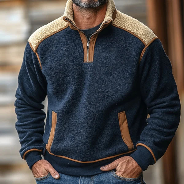 Soft Quarter Zip Fleece Pullover Jacket