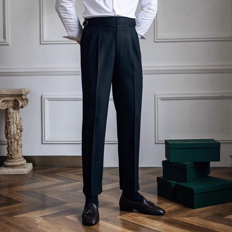 Slim Fit Men's Linen Formal Pants