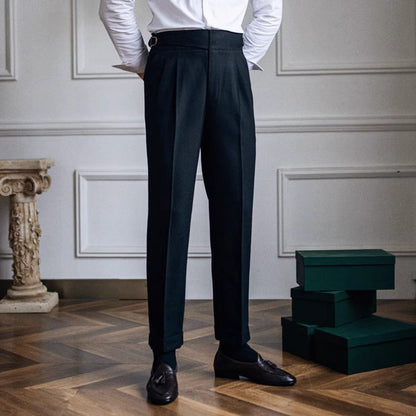 Slim Fit Men's Linen Formal Pants