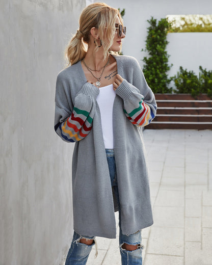 Cozy Open Front Long Cardigan Sweater - Nocini