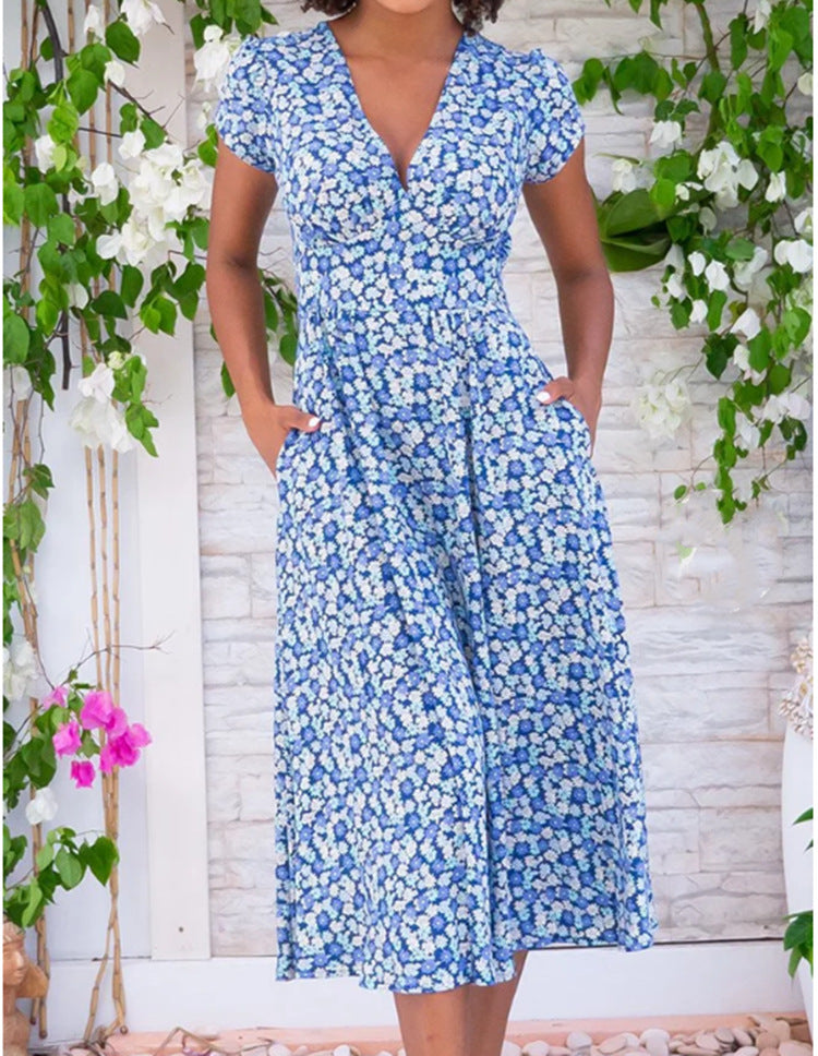Classic Front Button Midi Dress