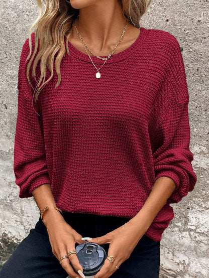 Cozy Women's Oversized Crew Neck Sweater
