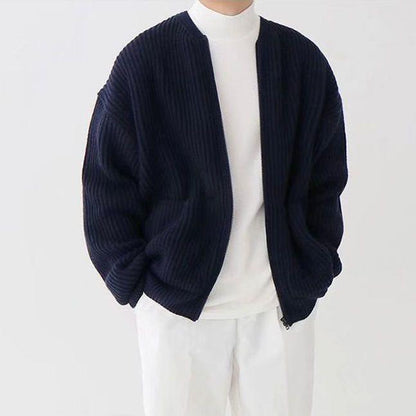 Soft Men's Open Front Cardigan Sweater
