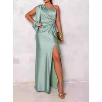 Elegant Women's Maxi One Shoulder Dress