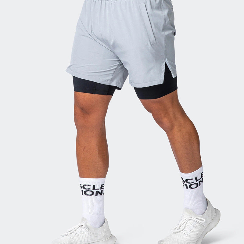 Men's Athletic Shorts - Lightweight - Slim Fit - Moisture Wicking - Nocini