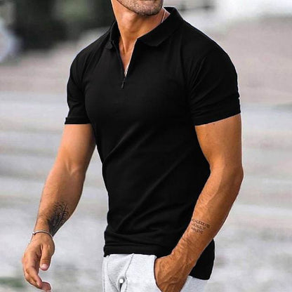 Men's Slim Fit Polo Shirt Short Sleeve Casual Wear - Nocini