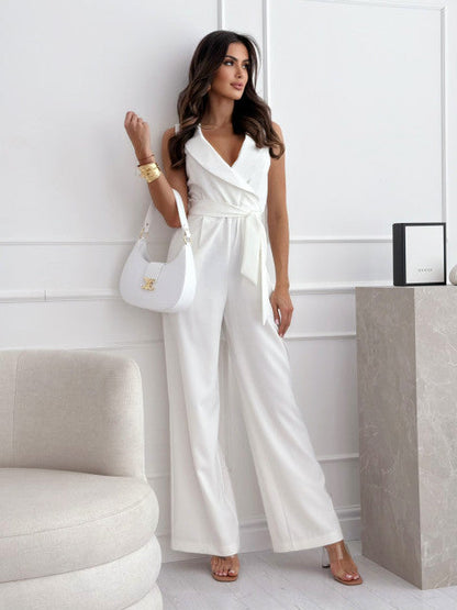 Stylish Strapless Fitted Jumpsuit