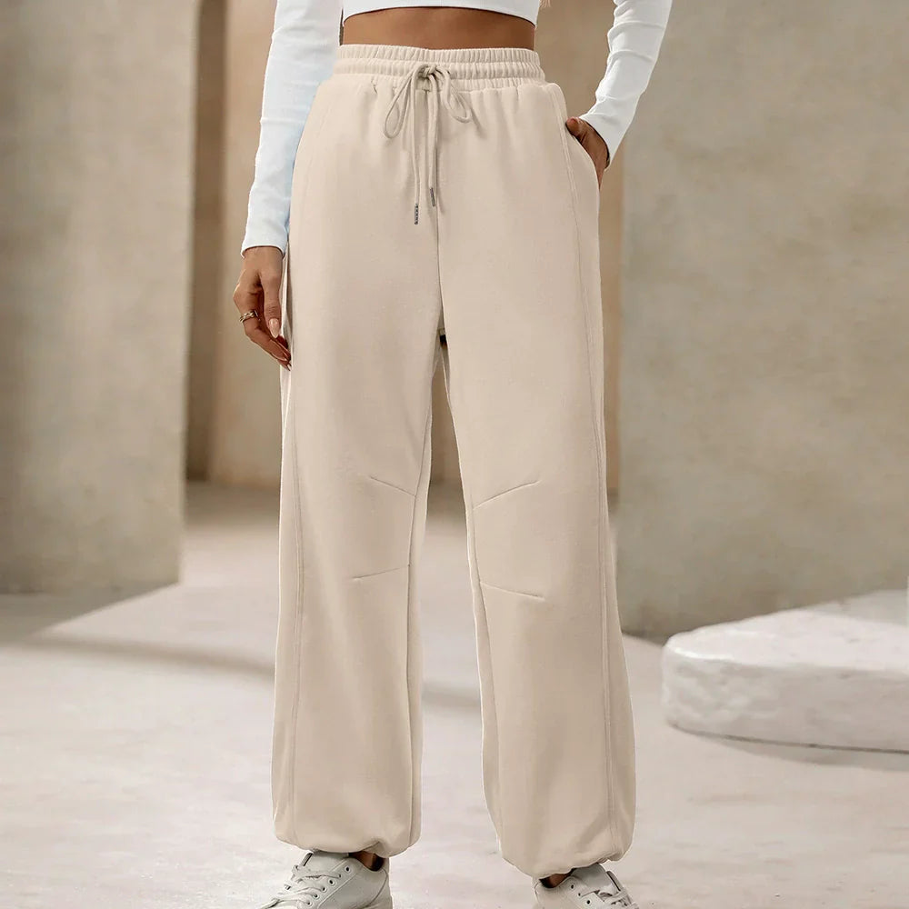 Comfy High Waisted Women's Full Length Pants