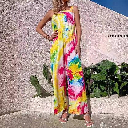 Comfortable Women's Sleeveless Wide Leg Jumpsuit - Nocini