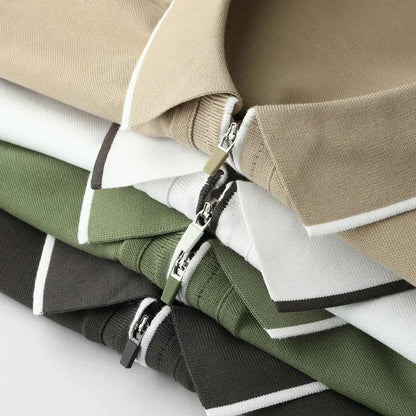 Classic Fit Zip Polo Shirt