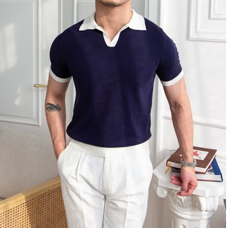 Classic Fit Mens Short Sleeve Polo Shirt Soft Cotton