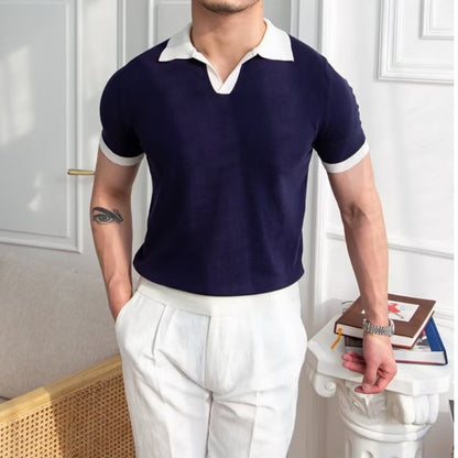 Classic Fit Mens Short Sleeve Polo Shirt Soft Cotton