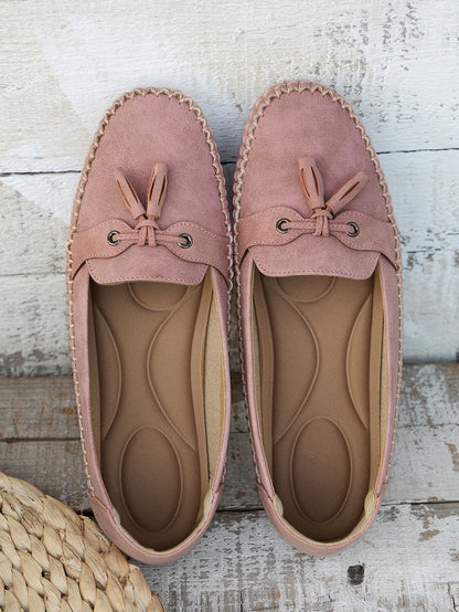 Elegant Bow Slip On Shoes for Women