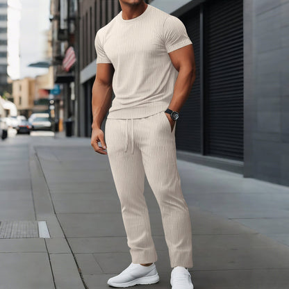 Men's Athletic Wear Set - Fit Slim - Moisture Wicking Fabric