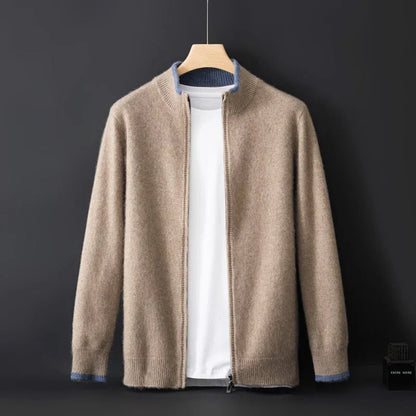 Warm Wool Crew Neck Jacket
