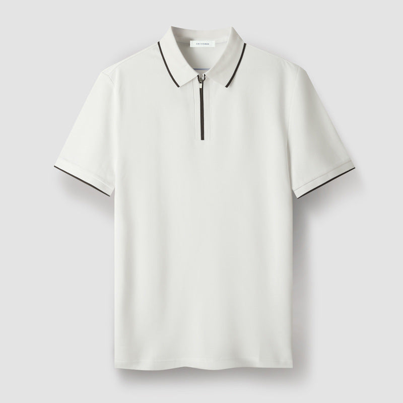 Classic Fit Zip Polo Shirt