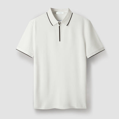 Classic Fit Zip Polo Shirt
