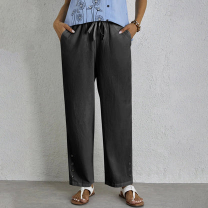 Comfortable Women's Straight Leg Drawstring Pants