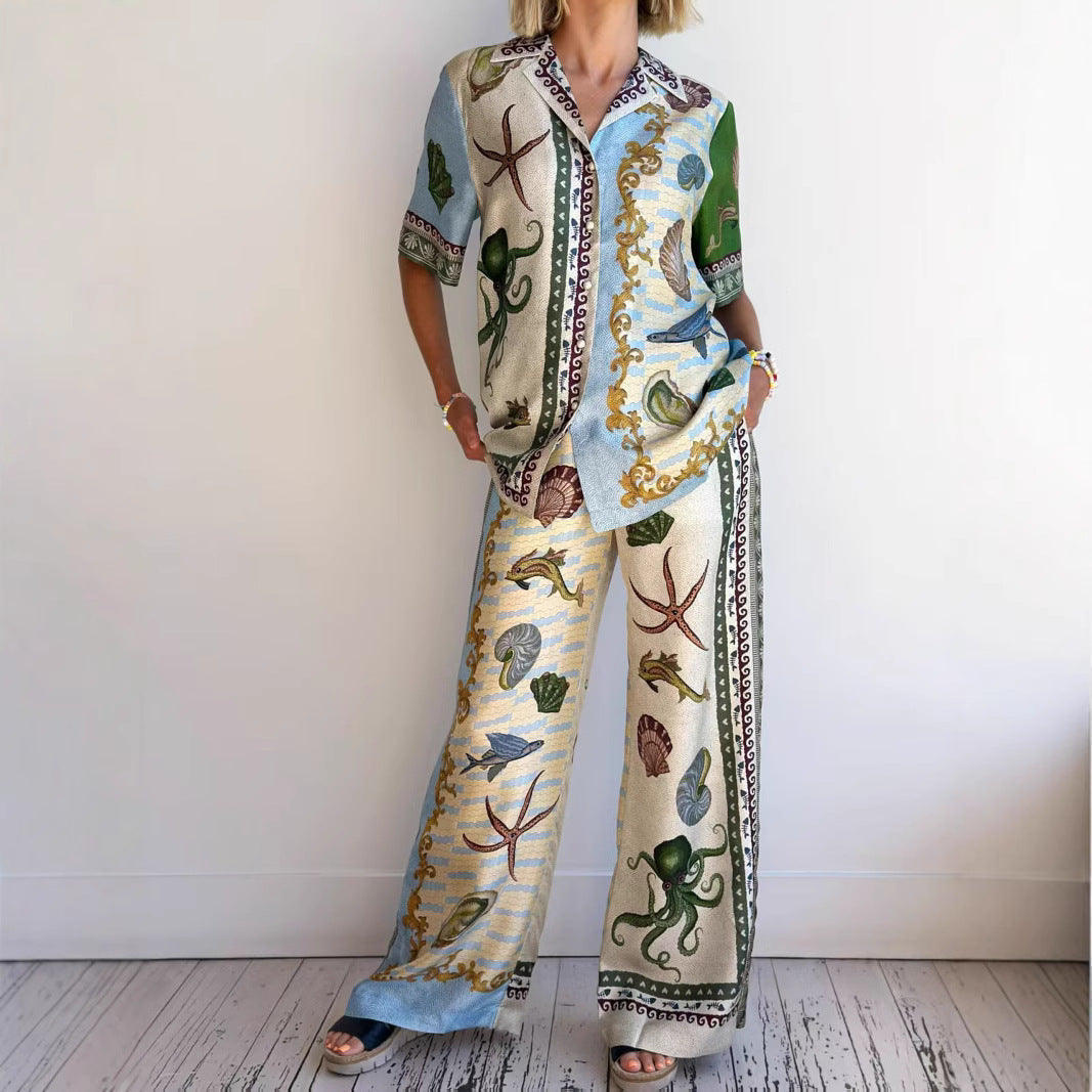 Casual Linen Pantsuit for Women with Loose Fit - Nocini
