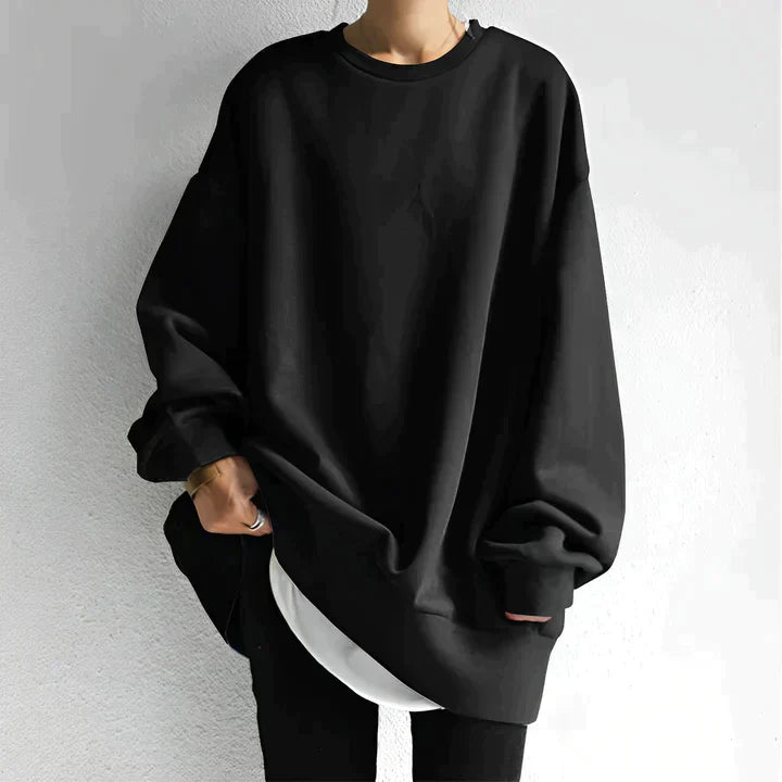 Cozy Women's Relaxed Fit Cotton Sweatshirt - Nocini