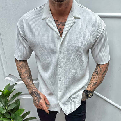 Men's Casual Short Sleeve Breathable Shirt