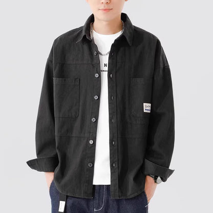 Casual Men's Button Down Jacket