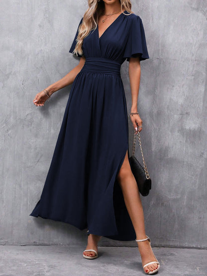 Ladies' Chic V-Neck Long Dress