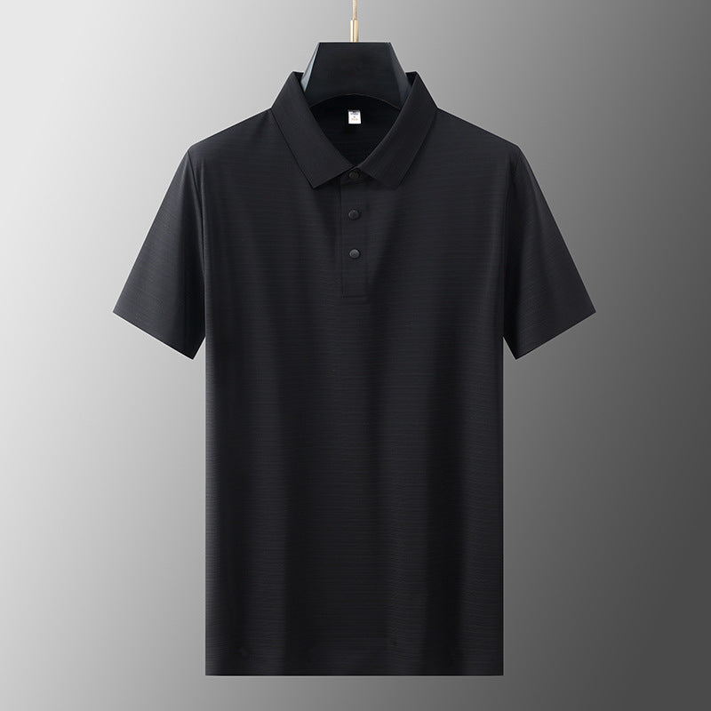 Cool Breathable Silk Polo Shirt