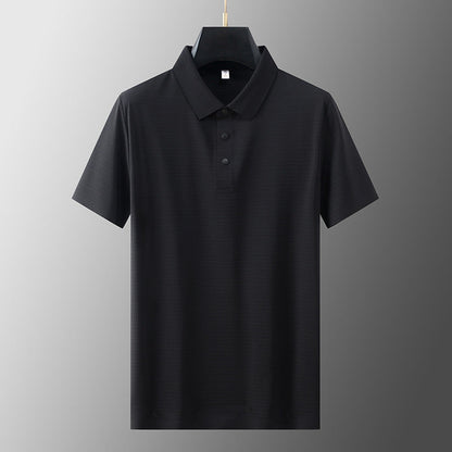 Cool Breathable Silk Polo Shirt
