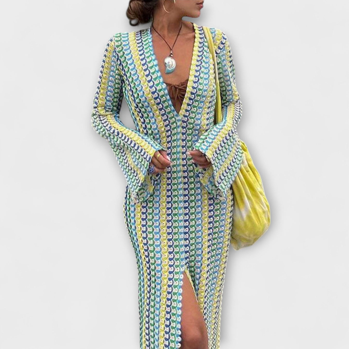 Sunny V-Neck Maxi Dress for Women