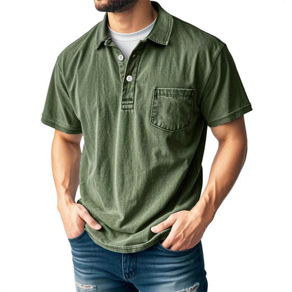Casual Short Sleeve Polo Shirt for Men - Nocini