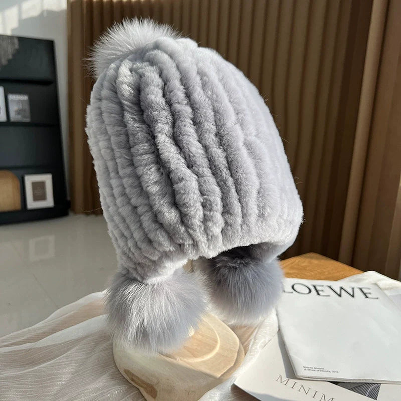 Soft Pompom Winter Beanie Hat