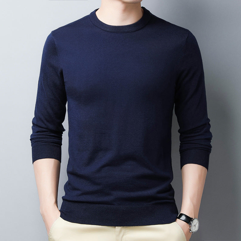 Men's Slim Fit Casual Tee - Soft Round Neck Top