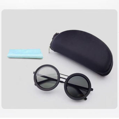 Polarized Shades with Variable Tint