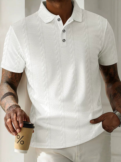 Simple Short Sleeve Polo Shirt for Men