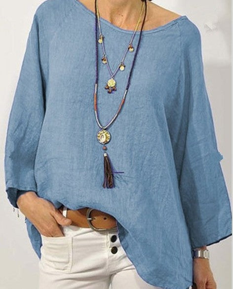 Comfortable Women's Cotton Relaxed Fit Blouse - Nocini