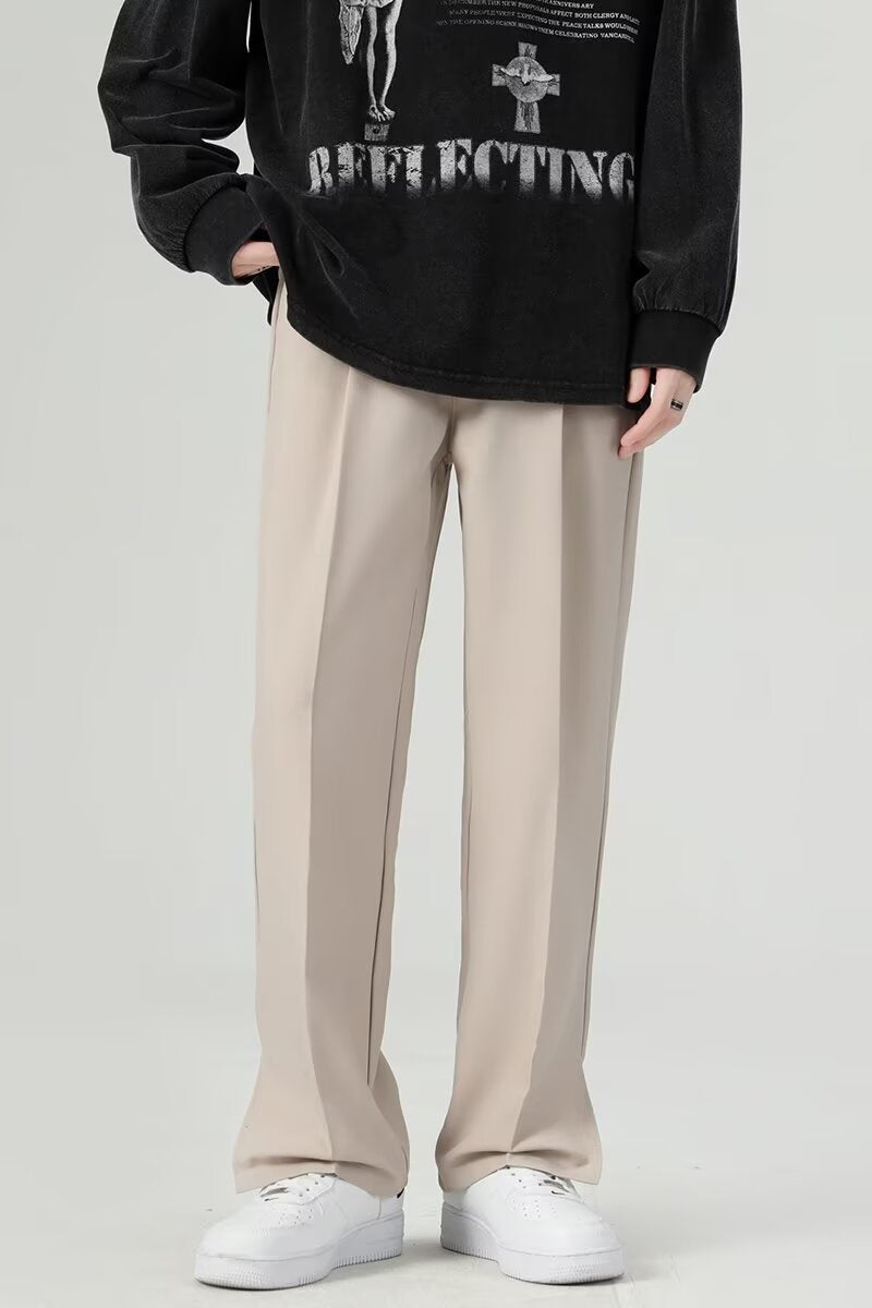 Men's Relaxed Fit Trousers Ankle Length