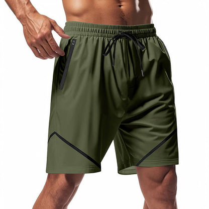 Men's Athletic Shorts - Breathable - Relaxed Fit - Zip Pockets