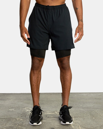 Men's Athletic Shorts - Moisture Wicking - Elastic Waistband
