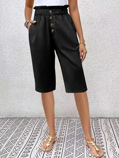 Comfortable High Waisted Paperbag Shorts for Women