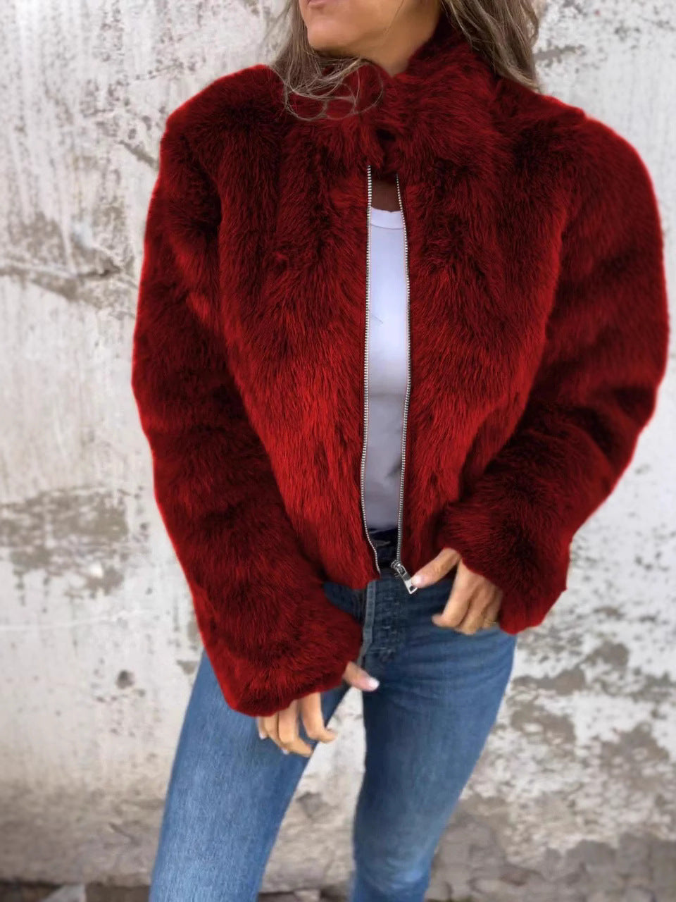 Cozy Faux Fur Parka Jacket for Women