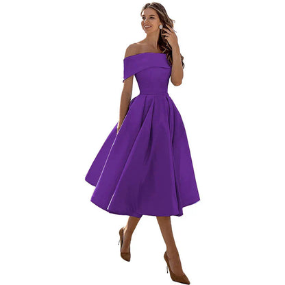 Ladies' Casual Off Shoulder Dress