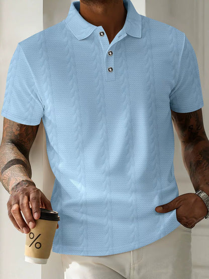 Simple Short Sleeve Polo Shirt for Men - Nocini