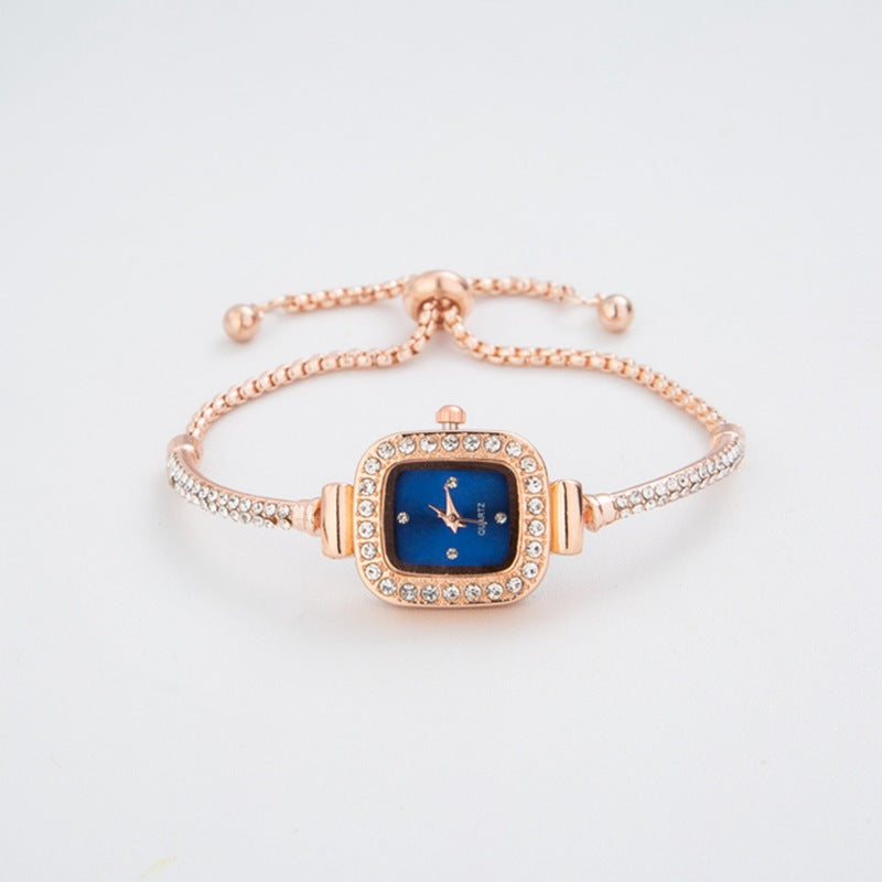 Elegant Crystal Accent Bangle Watch - Nocini