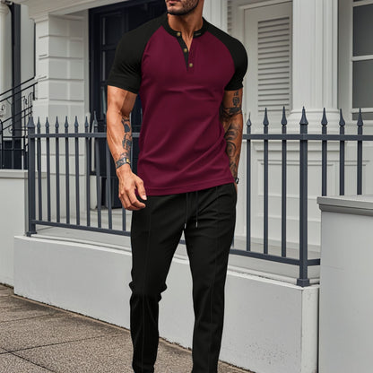 Men's Short Sleeve Slim Fit Casual Shirt