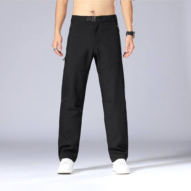 Comfortable Mens Cargo Pants Relaxed Fit Zip Pockets - Nocini